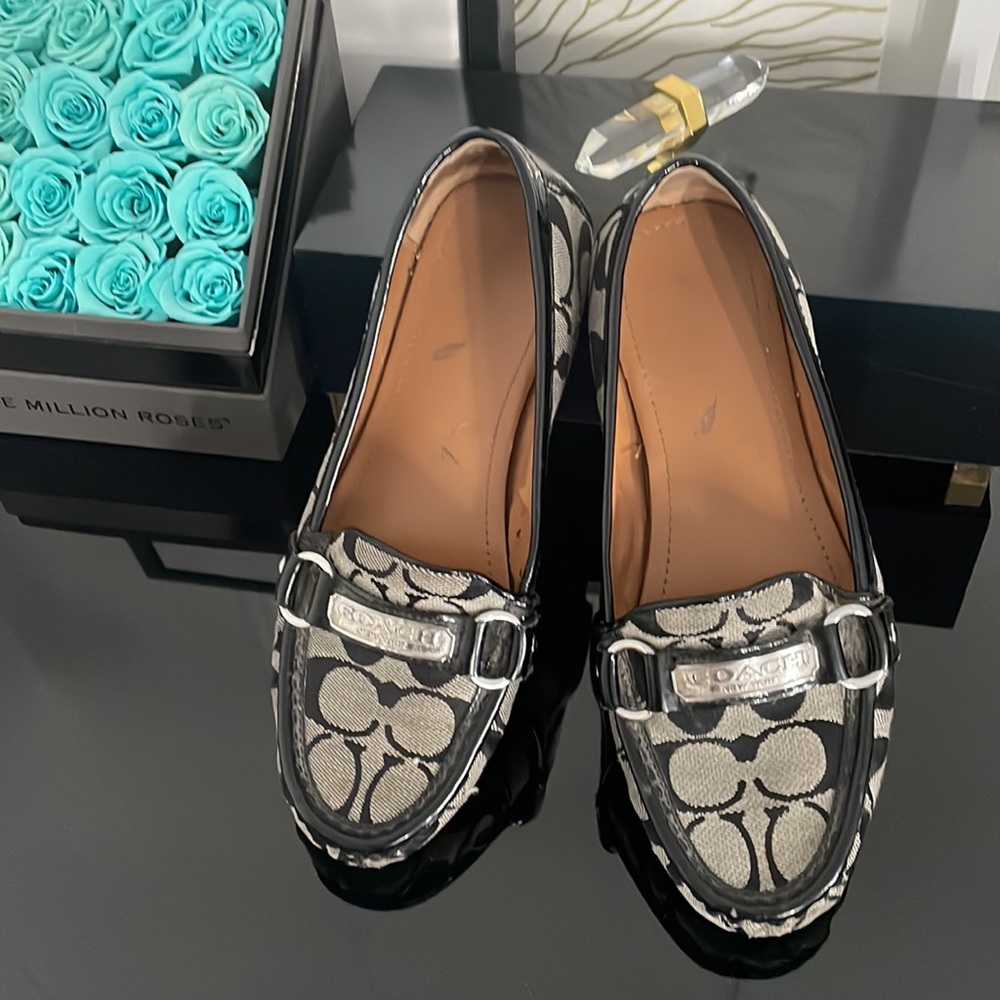 Coach Felisha Signature Jacquard Loafers 6.5